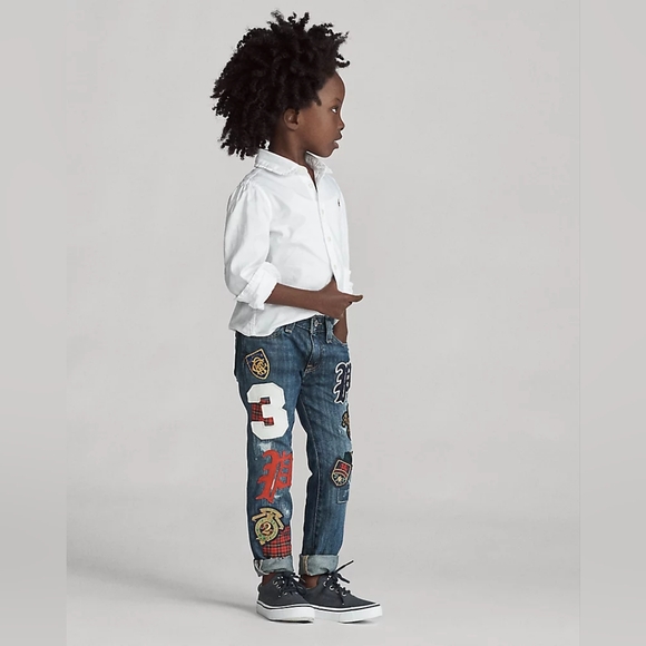 NWT Ralph Lauren Astor Slim Boyfriend Jean size 14 years - Picture 4 of 12